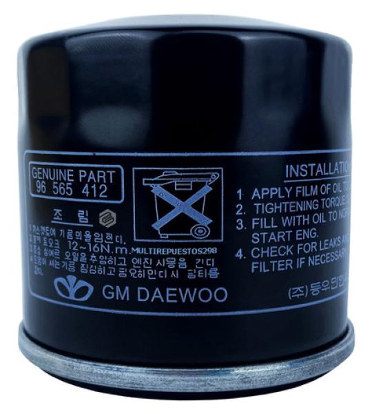 FILTRO ACEITE GM 96565412